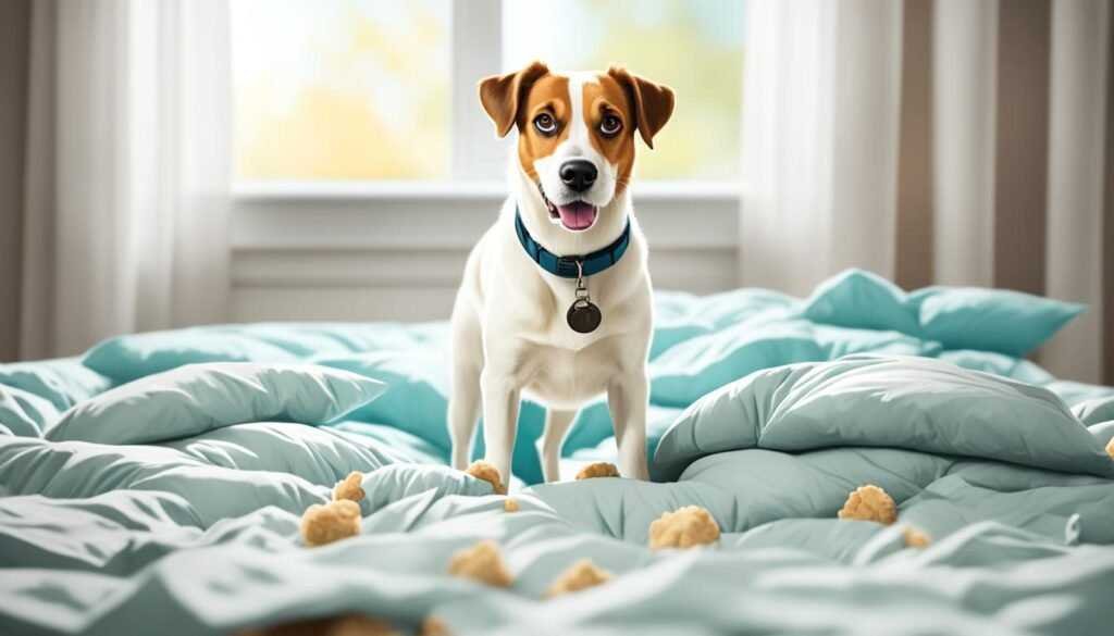 why do dogs dig on beds and couches