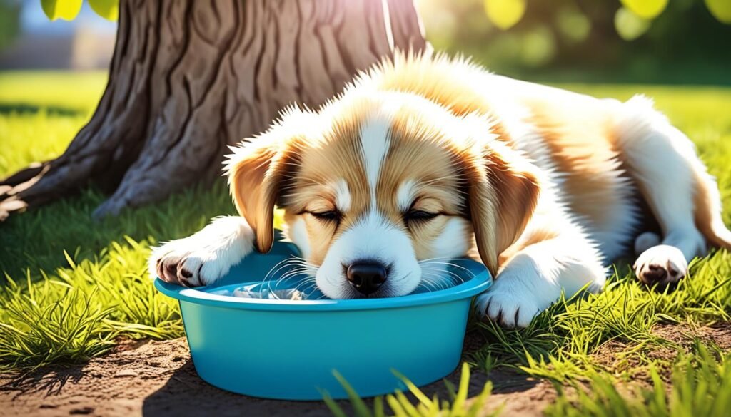 how long can a puppy go without water overnight